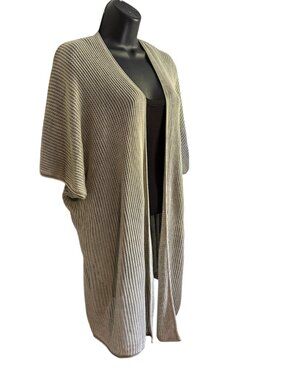 5/$25 - M. Rena Mineral Wash Cotton Modal Duster Cardigan OSFA USA Green Marble
